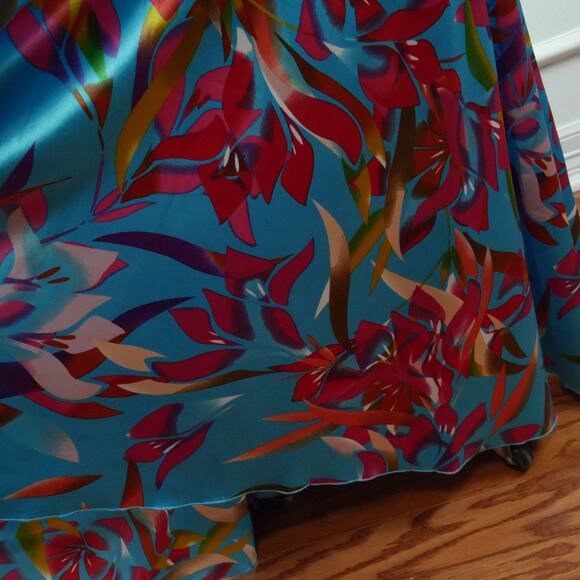 Vintage Cache Size 4 Gown Formal Maxi Dress Silk Y2K Fairy Hoco Glam Baddie Prom - Picture 7 of 16